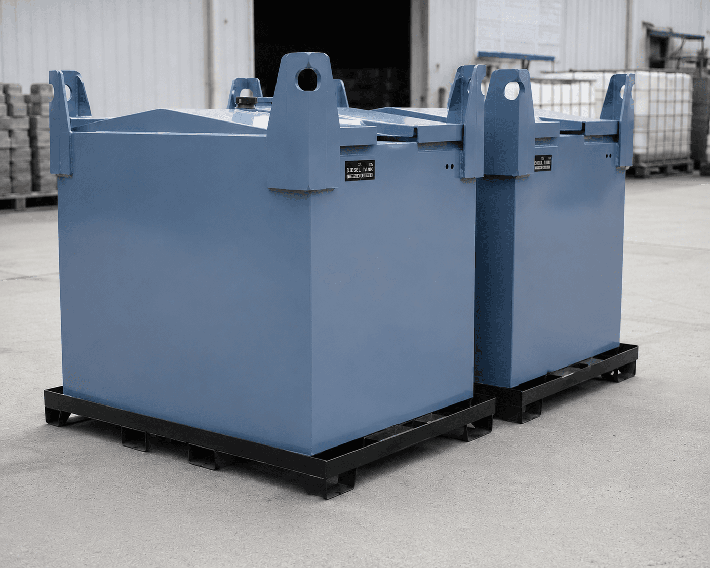 Industrial diesel storage tank
